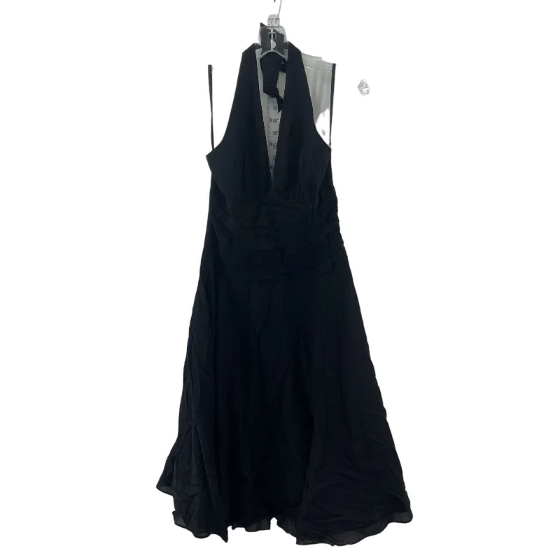 Philip Dicaprio Silk Blend Women's Halter Top Midi Tank Dress Black Size 4 Elegant Midi Dress Philip Dicaprio Silk Blend Women's Halter Top Midi Tank Dress Black Size 4 Elegant Midi Dress