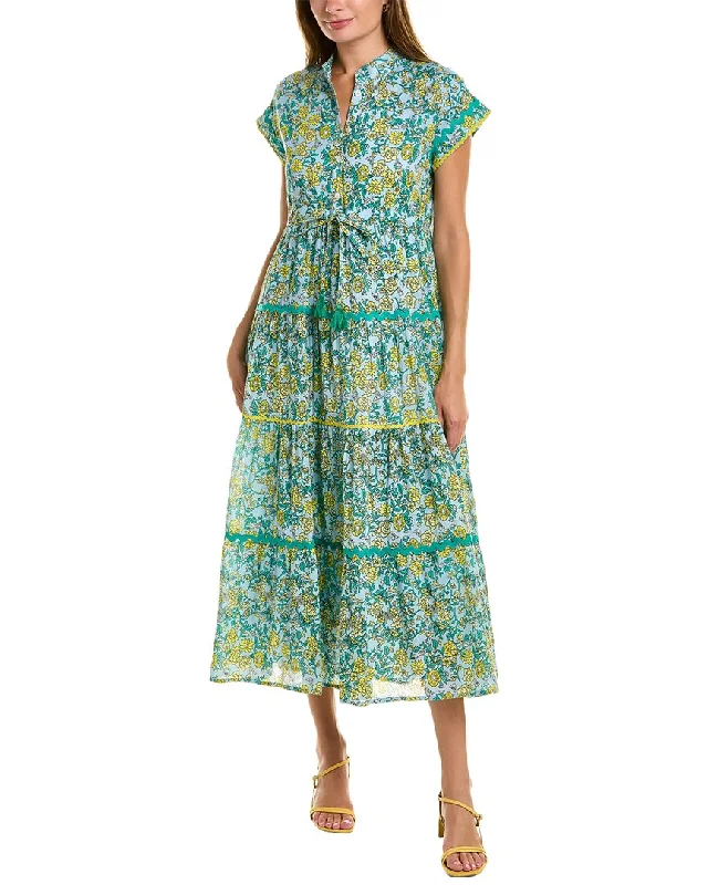 Ro's Garden Mumi Midi Dress Soft A-line Skirt