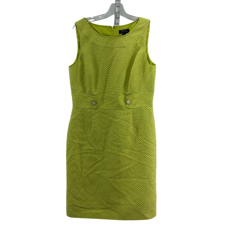 Tahari Women's Twill Yellow Midi Dress Size 10 Polyester A-Line Sheath Preowned Boho Midi Skirt Tahari Women's Twill Yellow Midi Dress Size 10 Polyester A-Line Sheath Preowned Boho Midi Skirt